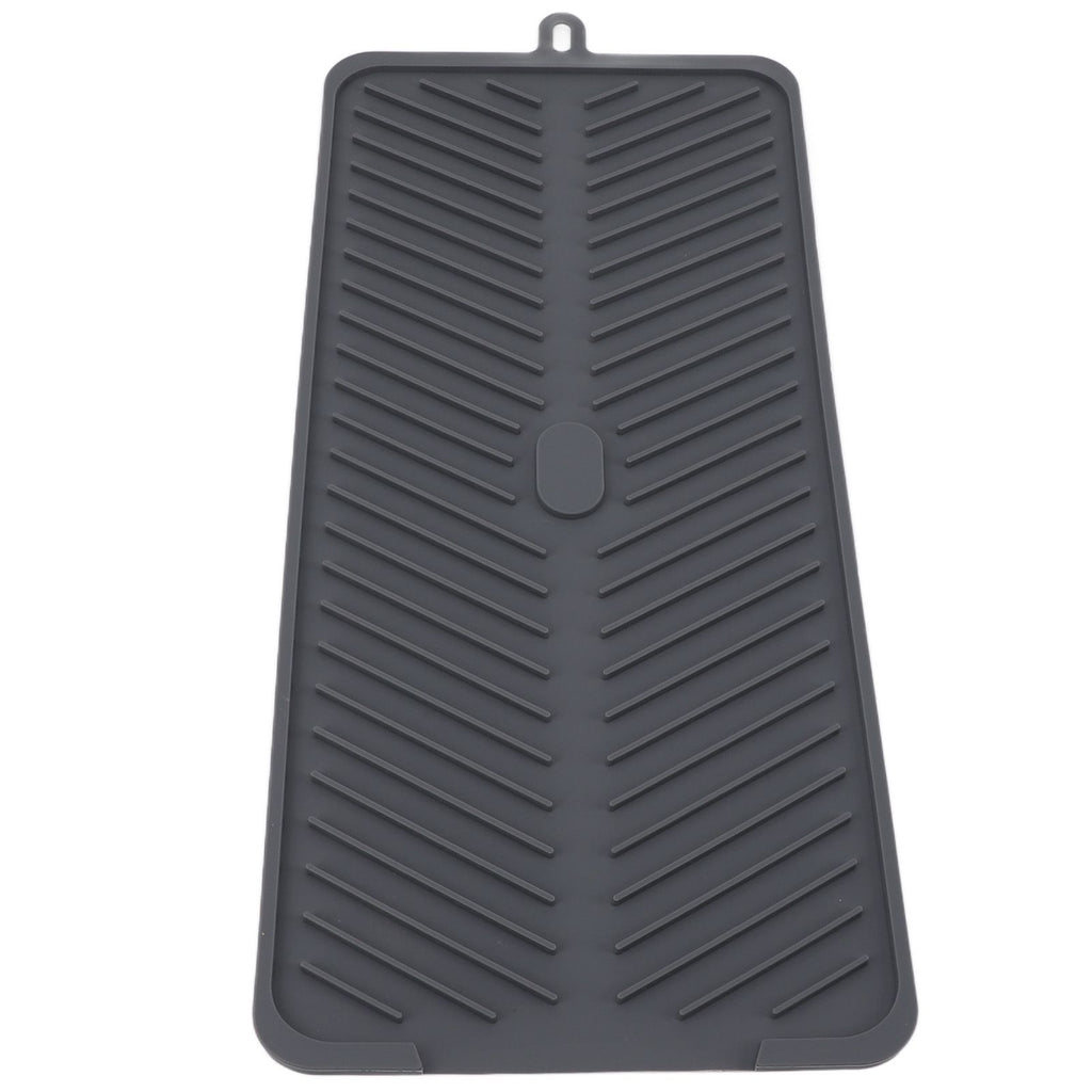 Silicone Drainage Pad Multipurpose Waterproof Collapsible Heat Resistance Thicken Silicone Dish Drying Mat for Kitchen Bar
