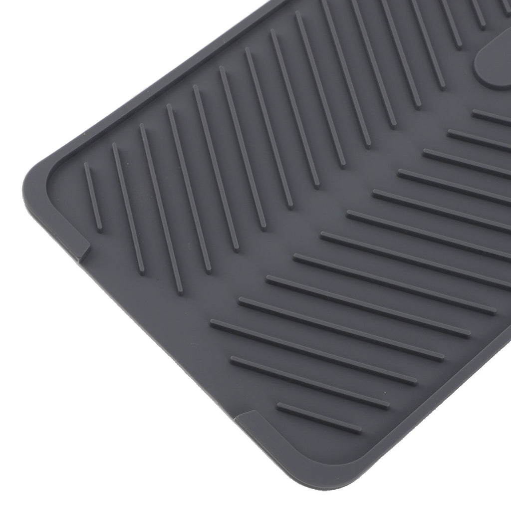Silicone Drainage Pad Multipurpose Waterproof Collapsible Heat Resistance Thicken Silicone Dish Drying Mat for Kitchen Bar