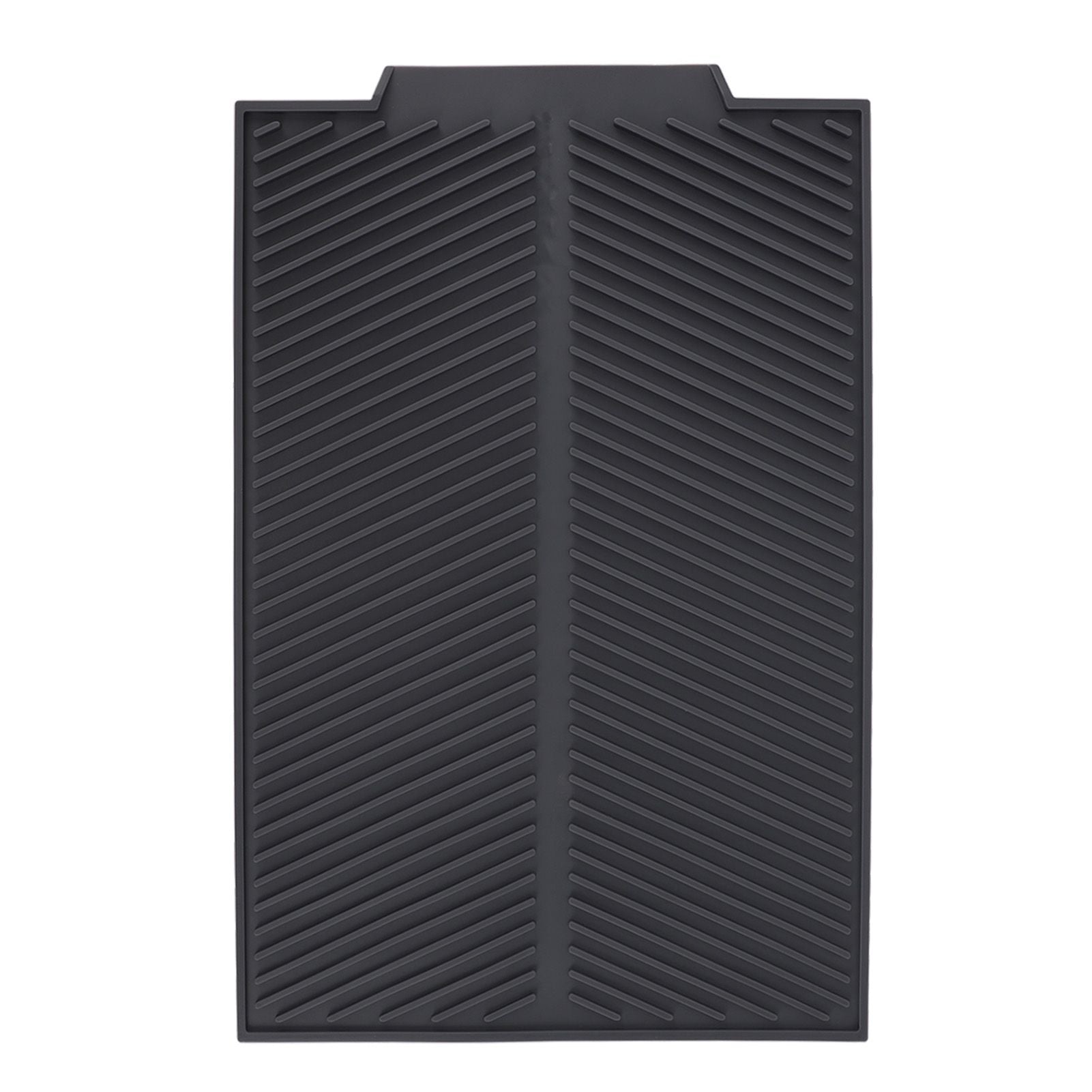 Silicone Dish Drying Mat Anti Slip Shock Proof Easy To Clean Kitchen Counter Drying Mat for Dish Bowl Fork L 43x33.5cm
