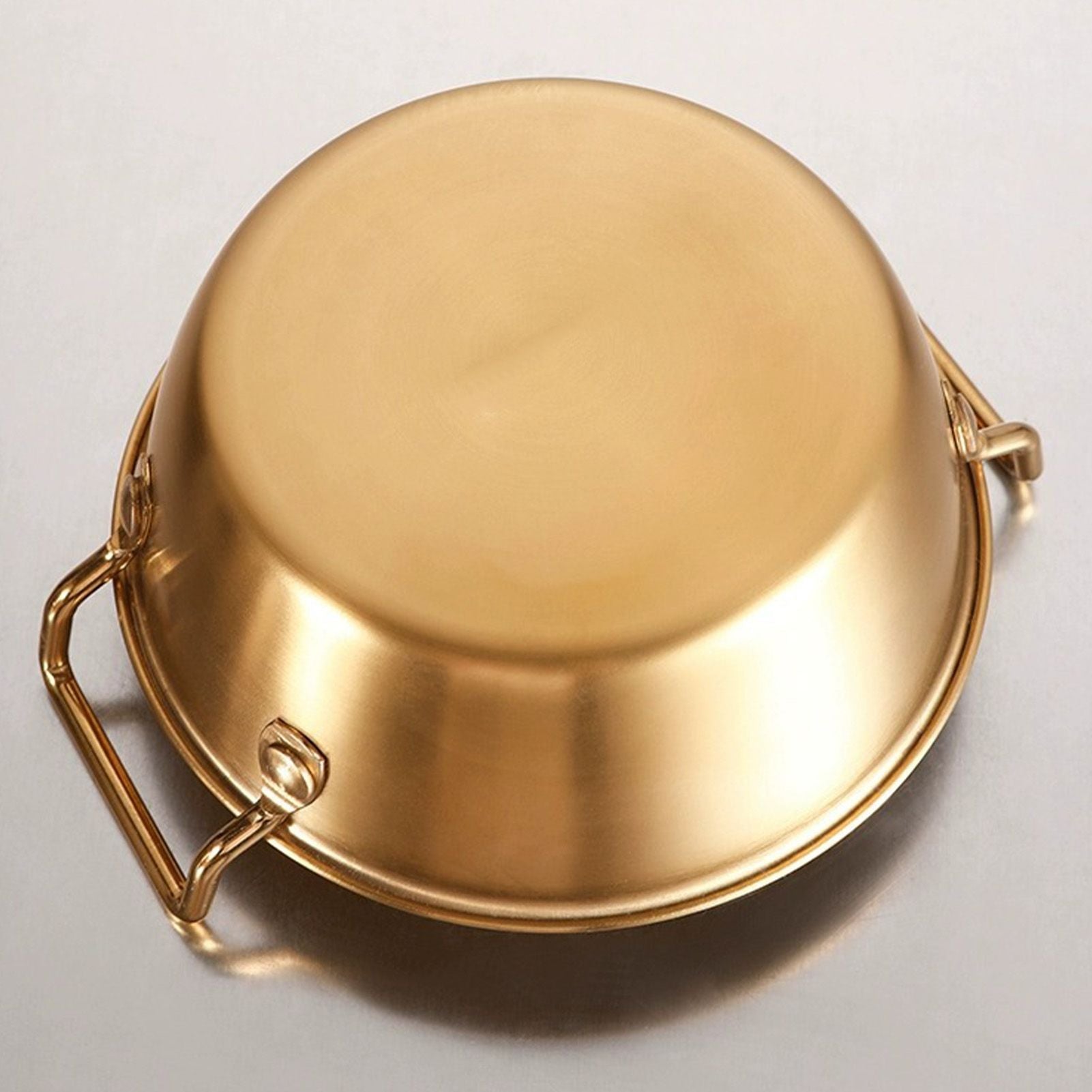 Double Ear Snack Bowl Multifunctional 304 Stainless Steel Noodle Bowl for Home Restaurant