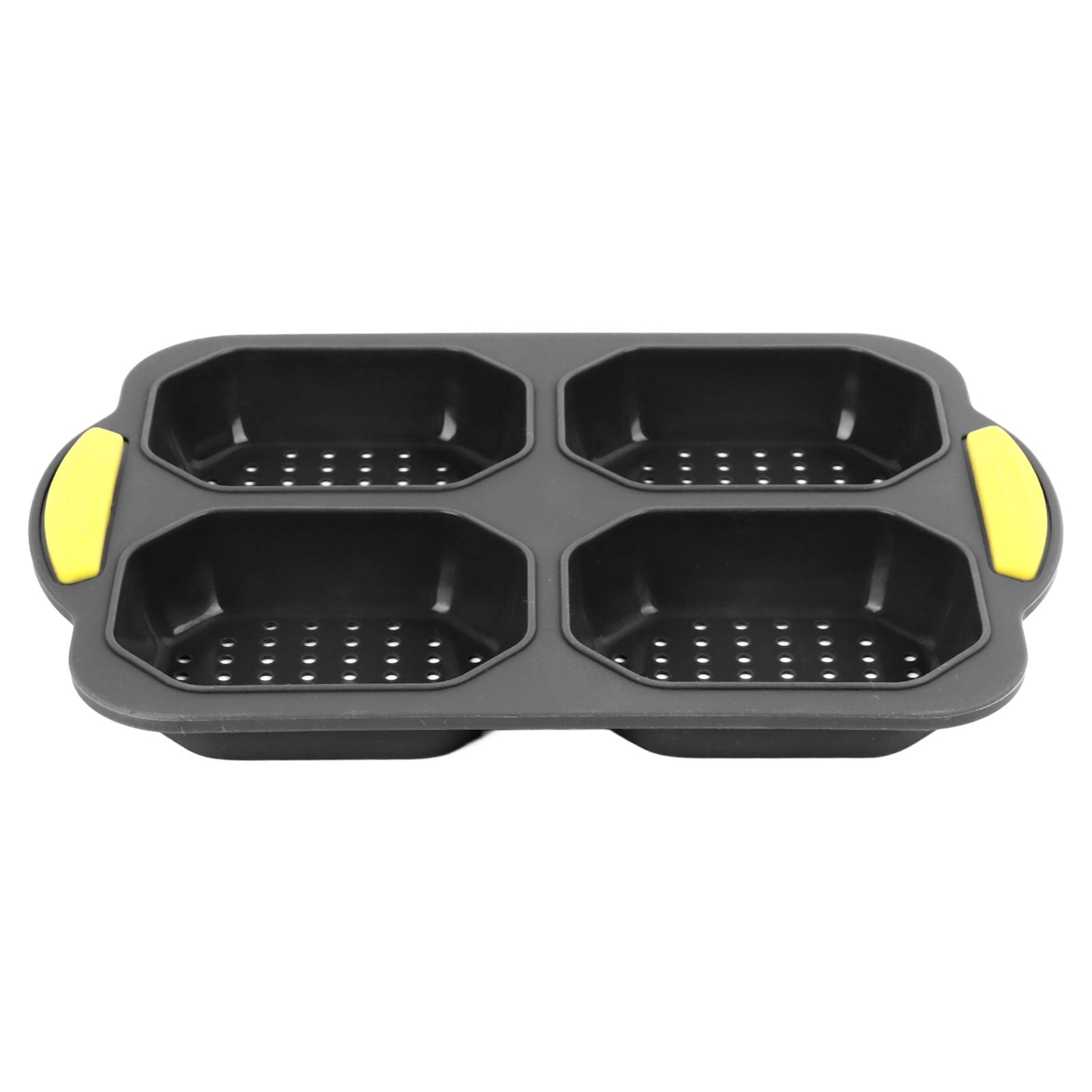 4 Grid Silicone Loaf Pan Baking Pan for Baking French Baguettes Hot Dog Buns Bread Mold Nonstick Dishwasher Safe Heat Resistant