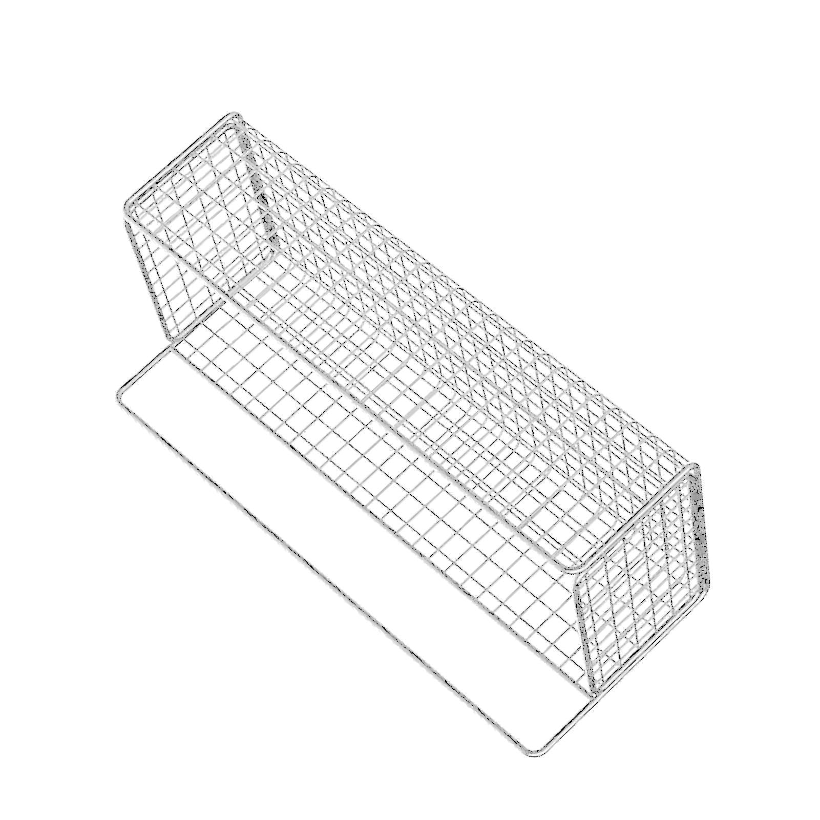 Kitchen Hanging Storage Rack Wall Mounted Storage Basket Punch Free Hanging Wall Organizer Baskets for Dormitory Bedroom White