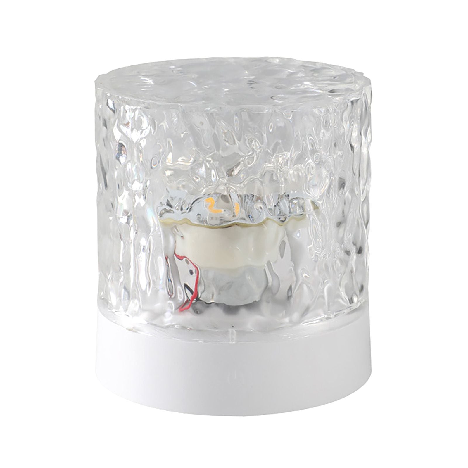 Water Ripple Night Light 360 Degree Dynamic Romantic LED Atmosphere Table Lamp for Living Room Bedroom Homochromy Plugged in and Not Rotating