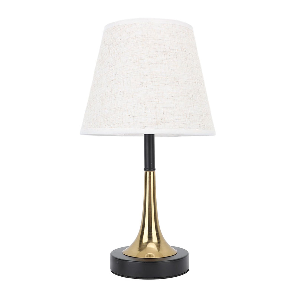 USB Bedside Table Lamp 3 Color Temperature Dimmable LED Nightstand Lamp with Grey Linen Fabric Shade Remote Control Timer Off 3W