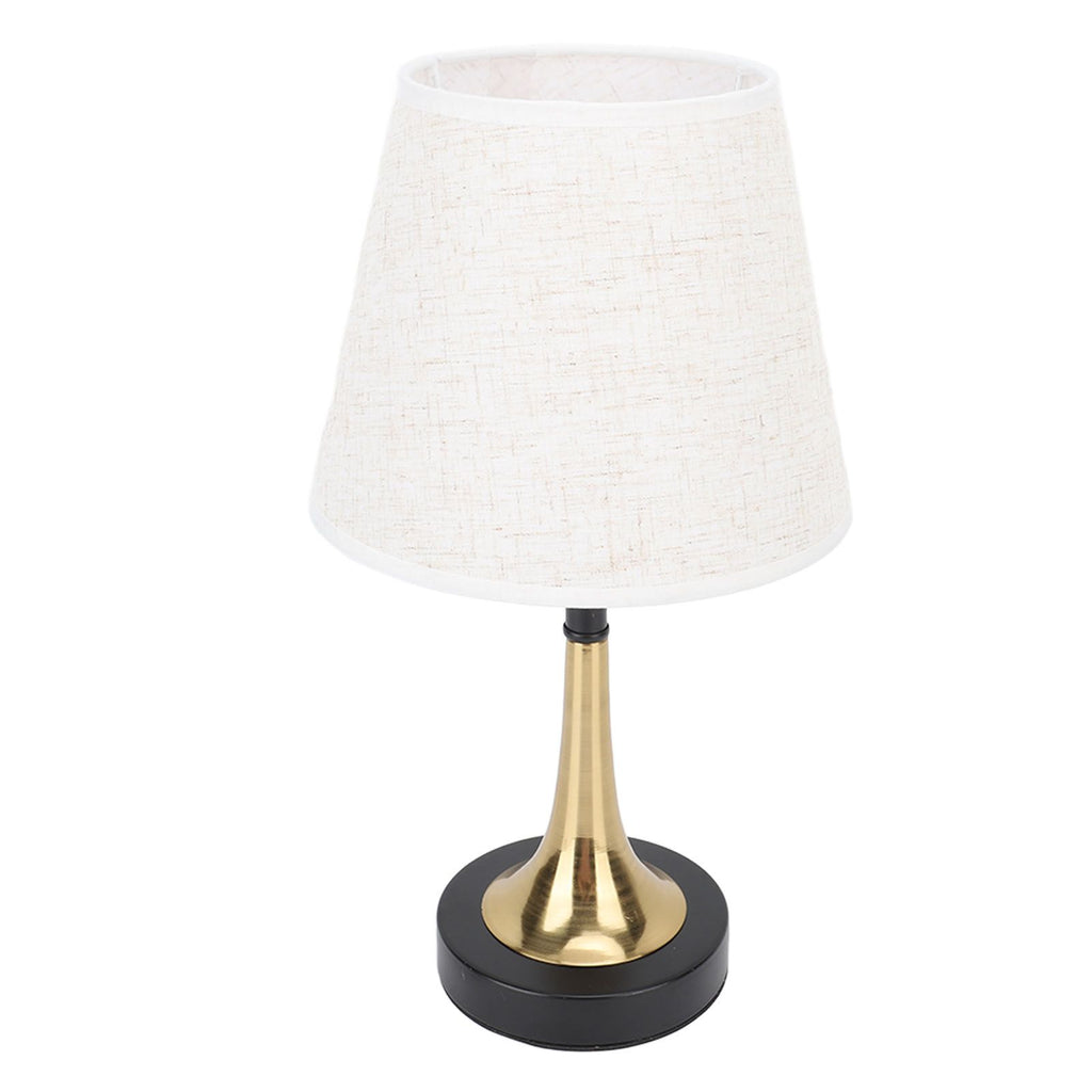 USB Bedside Table Lamp 3 Color Temperature Dimmable LED Nightstand Lamp with Grey Linen Fabric Shade Remote Control Timer Off 3W