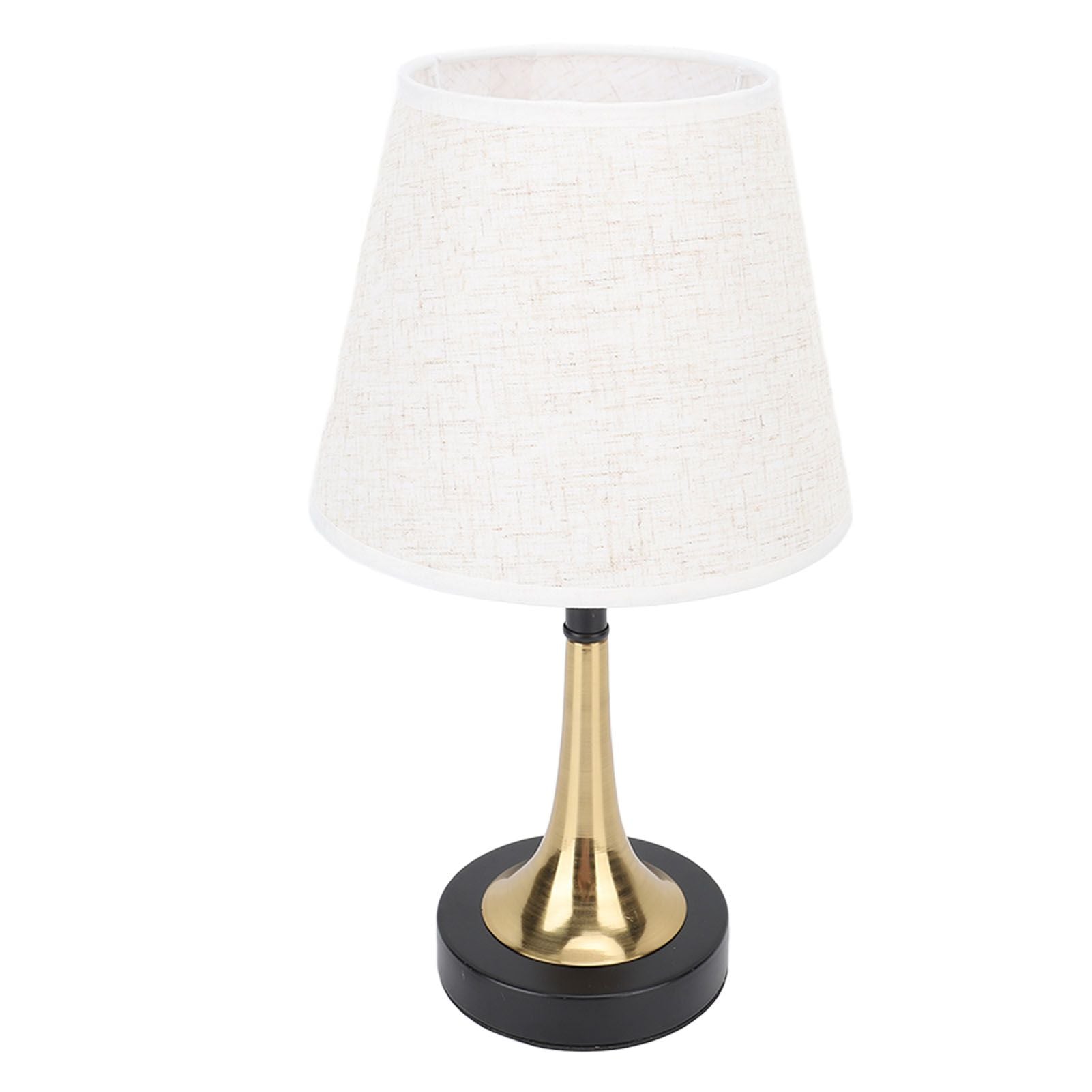 USB Bedside Table Lamp 3 Color Temperature Dimmable LED Nightstand Lamp with Grey Linen Fabric Shade Remote Control Timer Off 3W