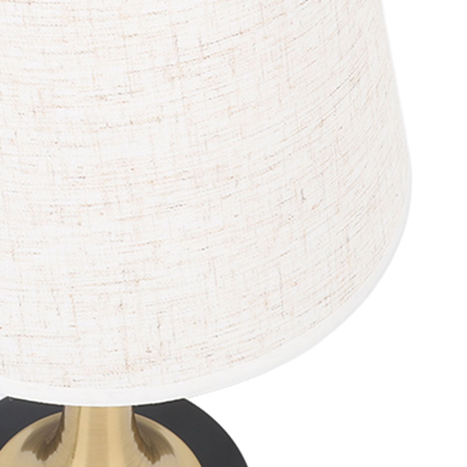 USB Bedside Table Lamp 3 Color Temperature Dimmable LED Nightstand Lamp with Grey Linen Fabric Shade Remote Control Timer Off 3W