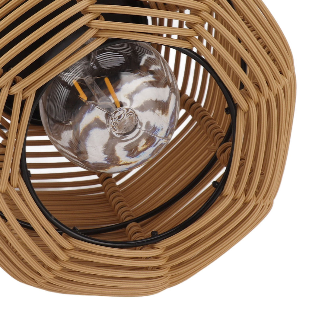 Solar Lantern Outdoor Hanging Solar Lights Waterproof Decorative Rattan Lantern for Table Patio Garden Yard Porch Tungsten