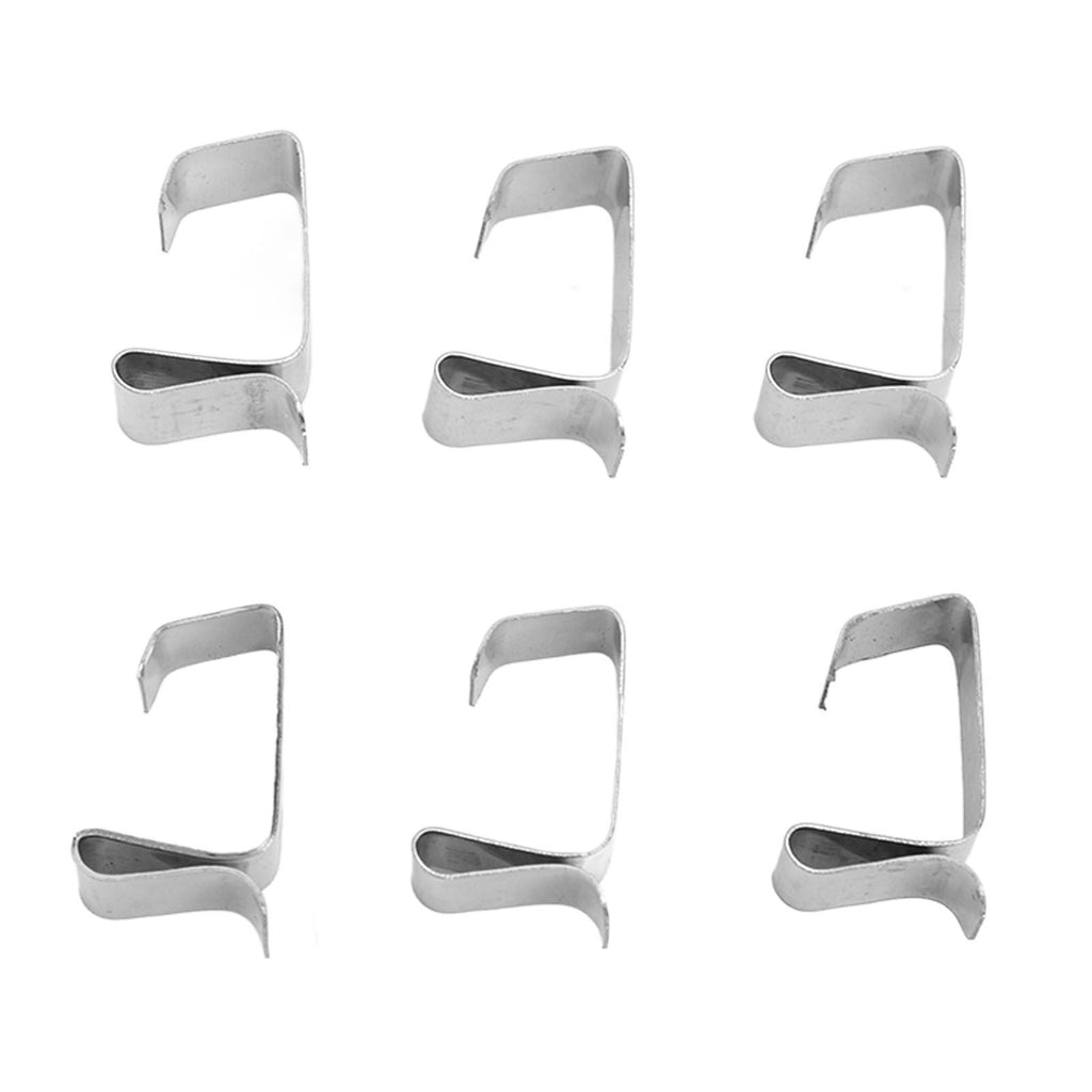 50Pcs Metal Christmas Lights Gutter Hooks Stainless Steel Christmas Lights Gutter Hangers L 24x15mm