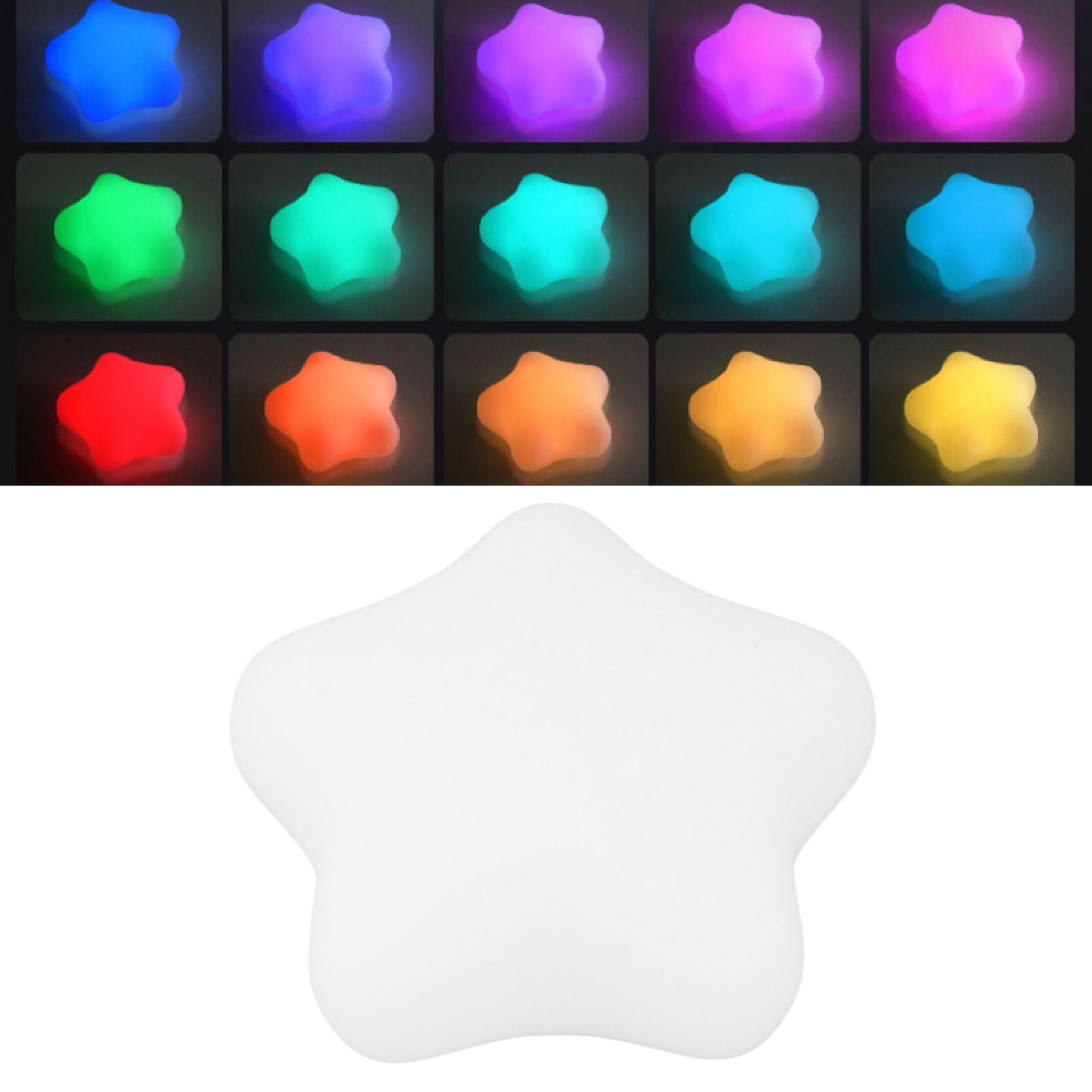 LED Star Shape Light IP68 Waterproof RGB Color Changing Night Light with Remote Control for Indoor Outdoor