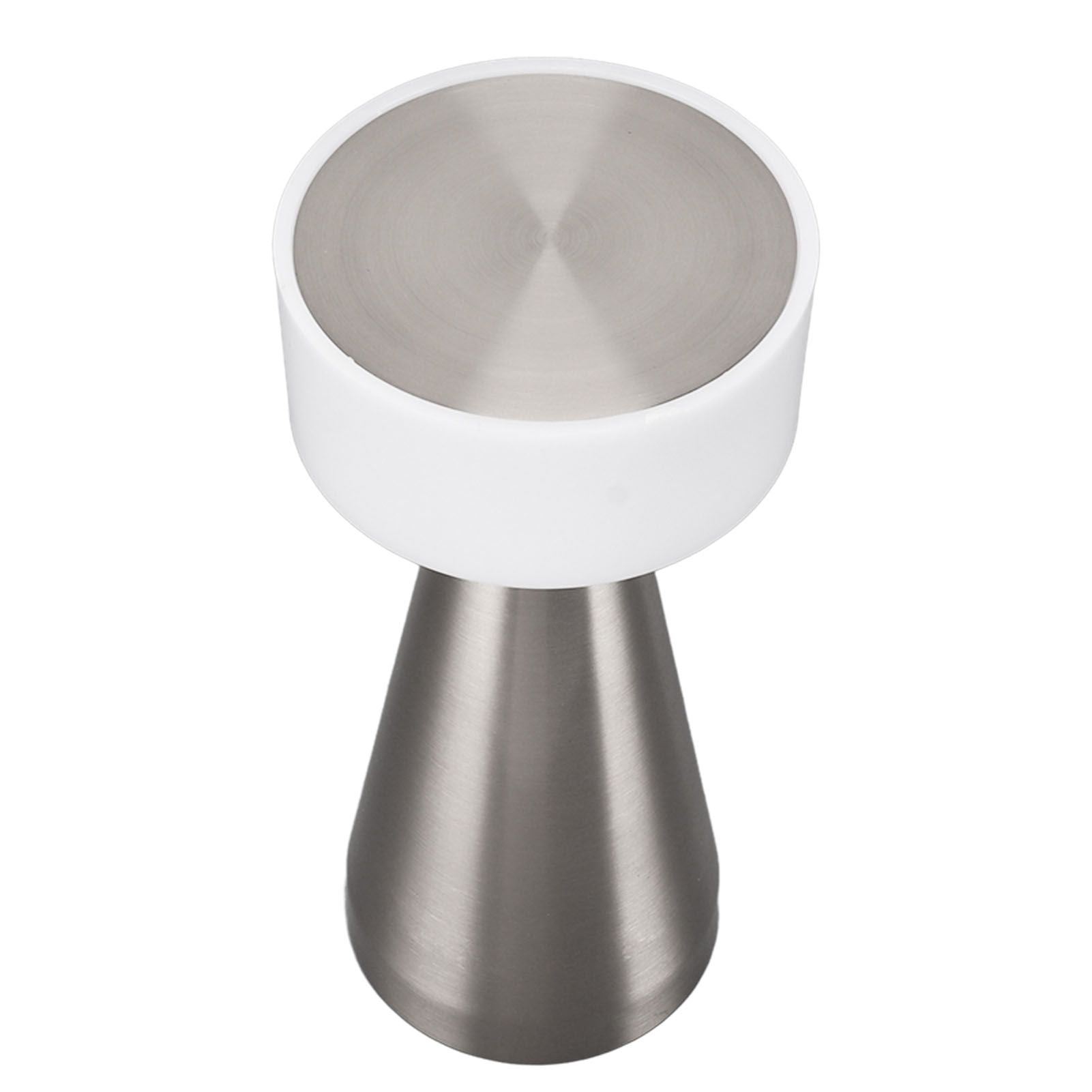 Portable LED Table Lamp 3 Color Temperatures Stepless Dimming 1800mAh Rechargeable Battery Nightstand Lamp Bedside Lamp Silver