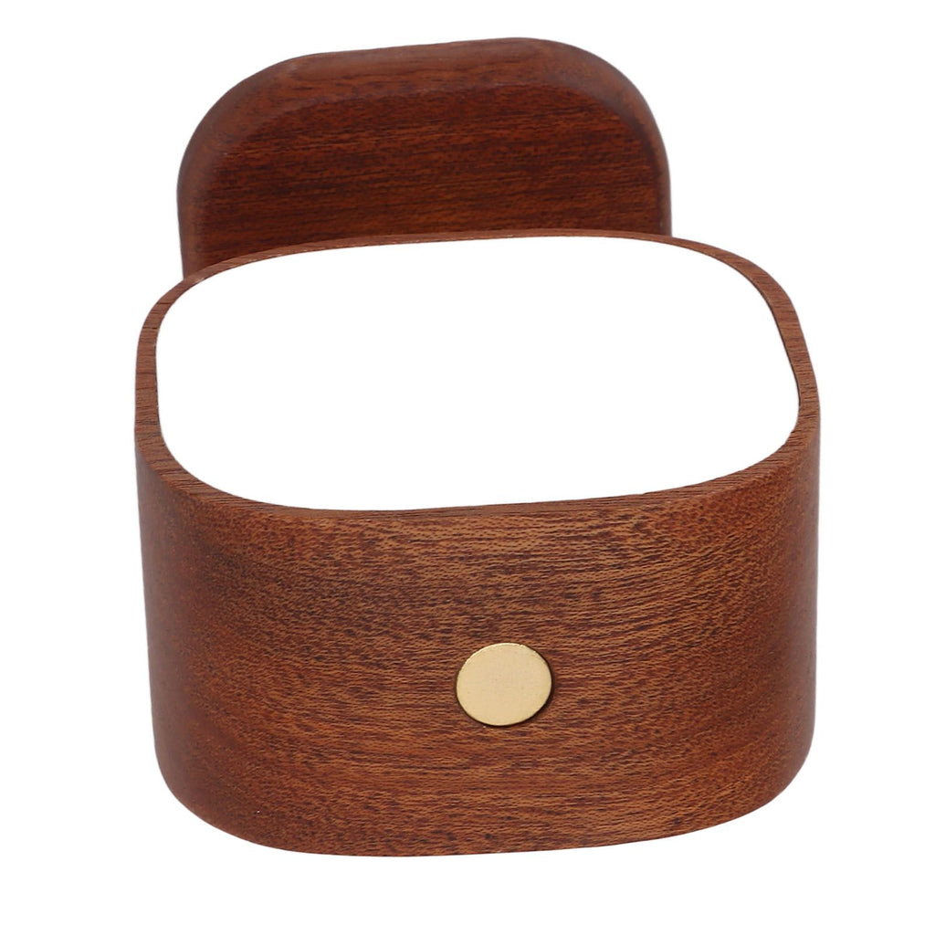 Wooden Magnetic Wall Lamp Portable Bedside Square Night Light Dimmable Wall Mounted Night Light Walnut