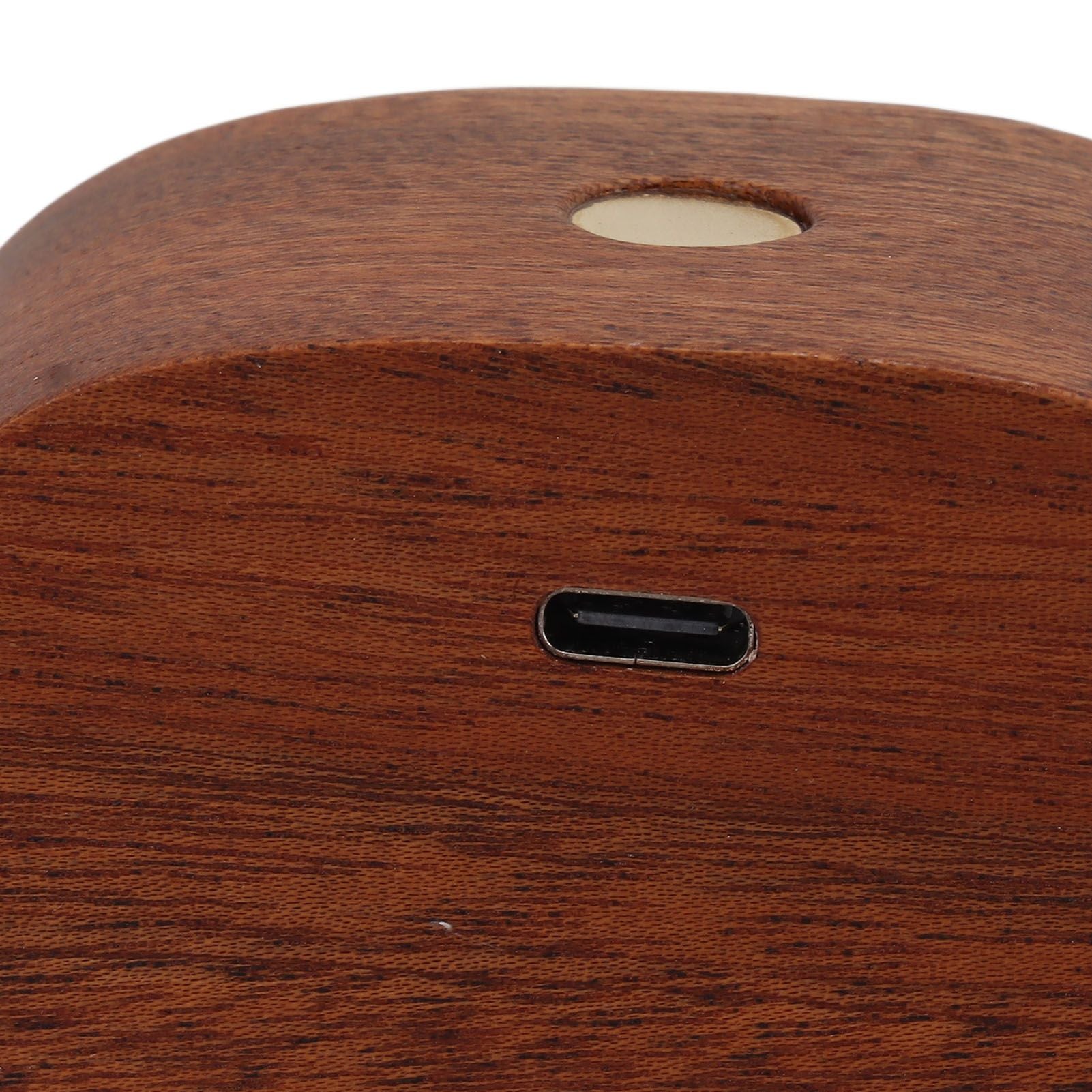 Wooden Magnetic Wall Lamp Portable Bedside Square Night Light Dimmable Wall Mounted Night Light Walnut