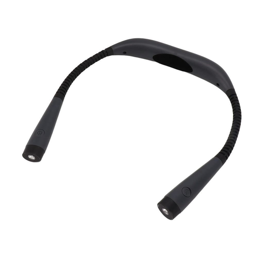 LED Neck Reading Light 3 Colors 3 Bright Level 1000mAh Rechargeable Battery Bendable Arms Book Light for Knitting