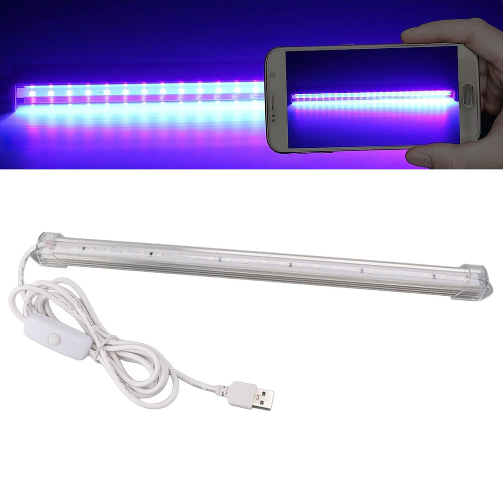 Ultraviolet Light Tube 395nm USB Powered 5W 24 Light Beads Excellent Heat Dissipation Ultraviolet Light Bar for Party Stage UV Glue Curing