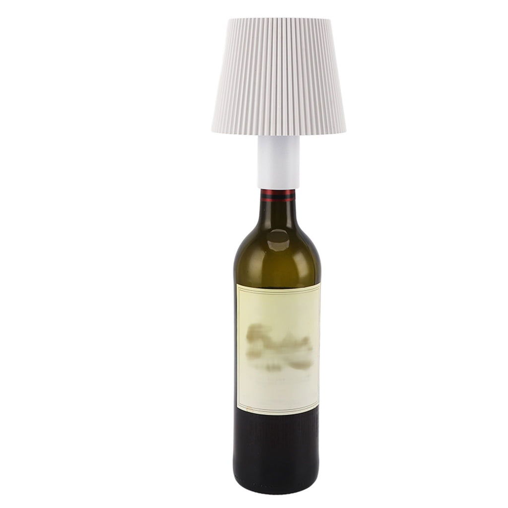 LED Bottle Lamp 4000mAh IP54 Waterproof Touch Control Color Adjustable USB Rechargeable Cordless Wine Bottle Lamp Night Light White