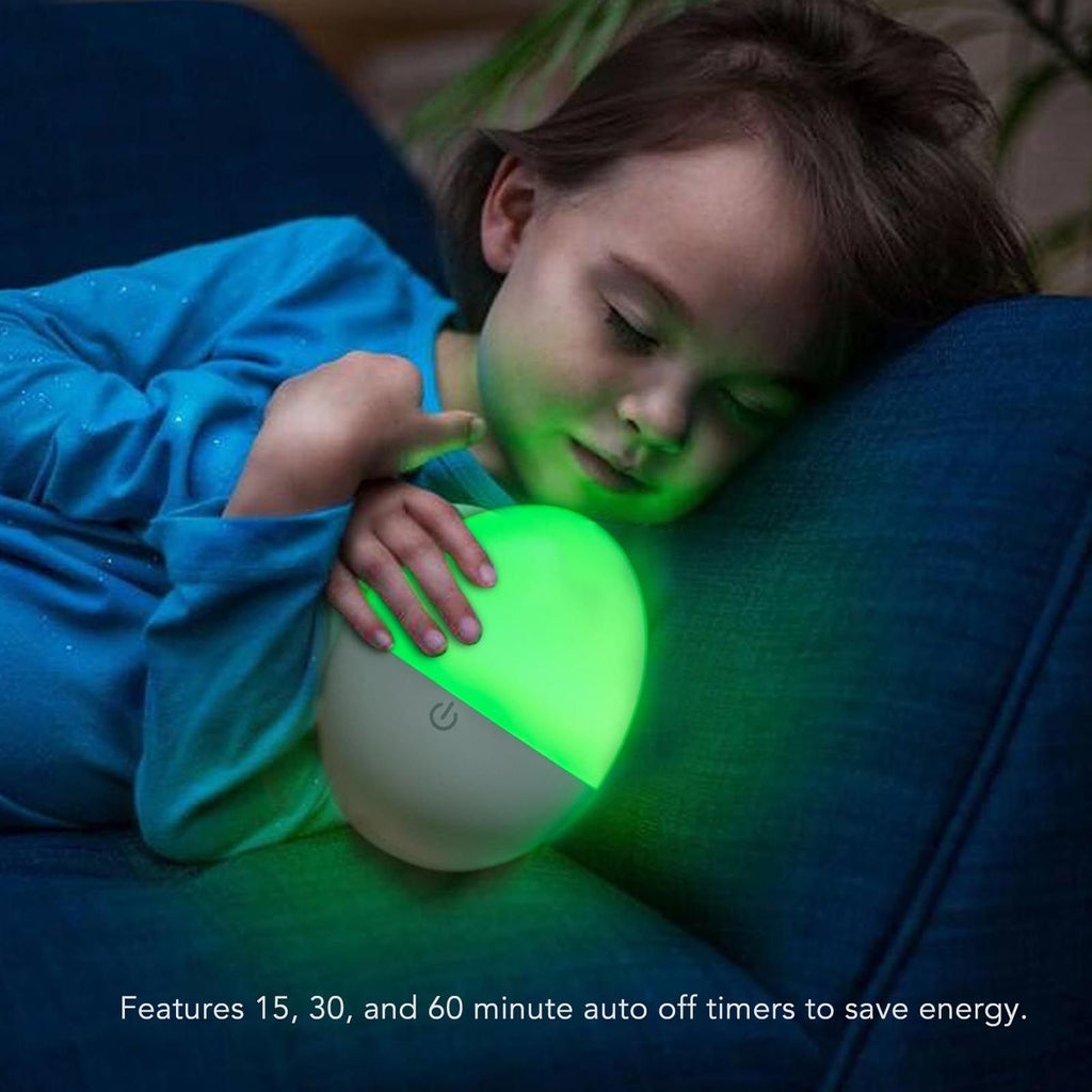 White Noise Sleeping Machine White with Remote Control Intelligent Colorful Lighting Rechargeable Auto Off Timer 20 Voices White Noise Soother