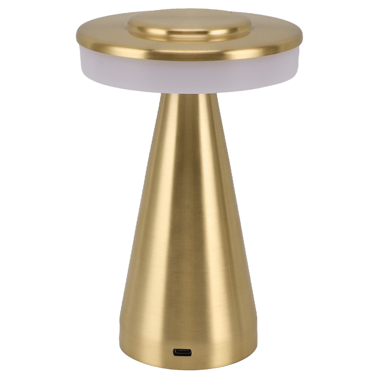 Portable LED Bedside Night Light 3 Color Temperature top Touch control Rechargeable Battery Bedside Lamp Gold