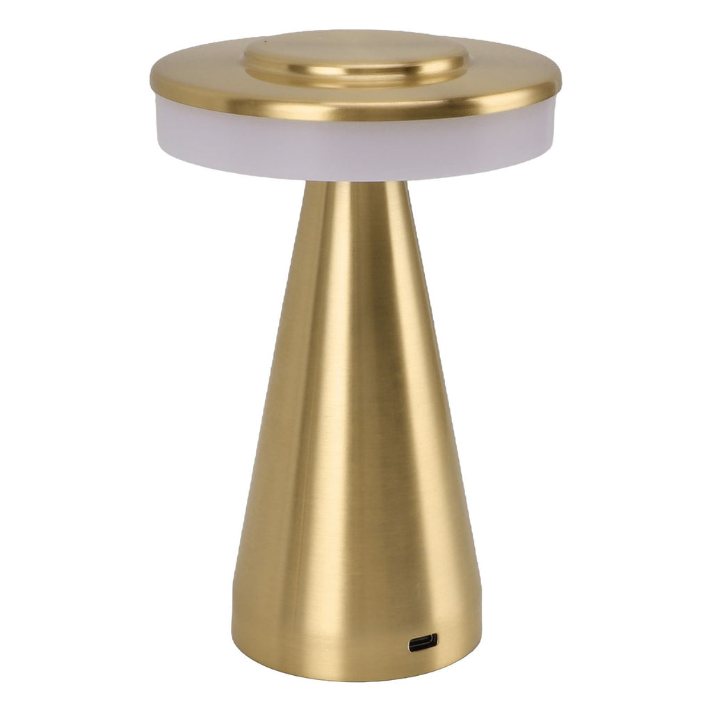 Portable LED Bedside Night Light 3 Color Temperature top Touch control Rechargeable Battery Bedside Lamp Gold