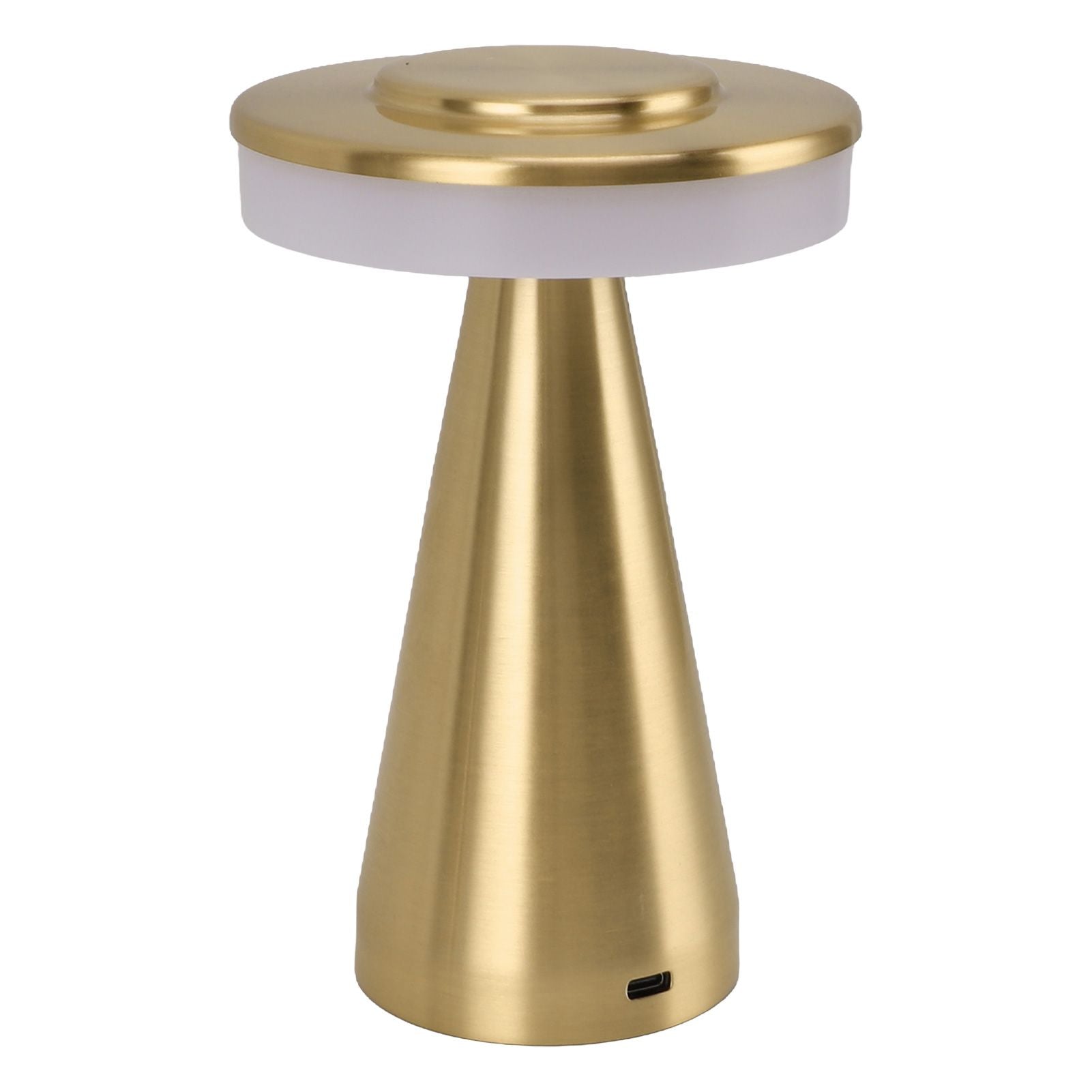 Portable LED Bedside Night Light 3 Color Temperature top Touch control Rechargeable Battery Bedside Lamp Gold