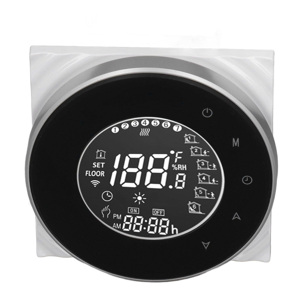 Smart Floor Heat Thermostat Voice Phone Control LCD Touch Screen WiFi Thermostat for Electric Heating Systems 95‑240VAC