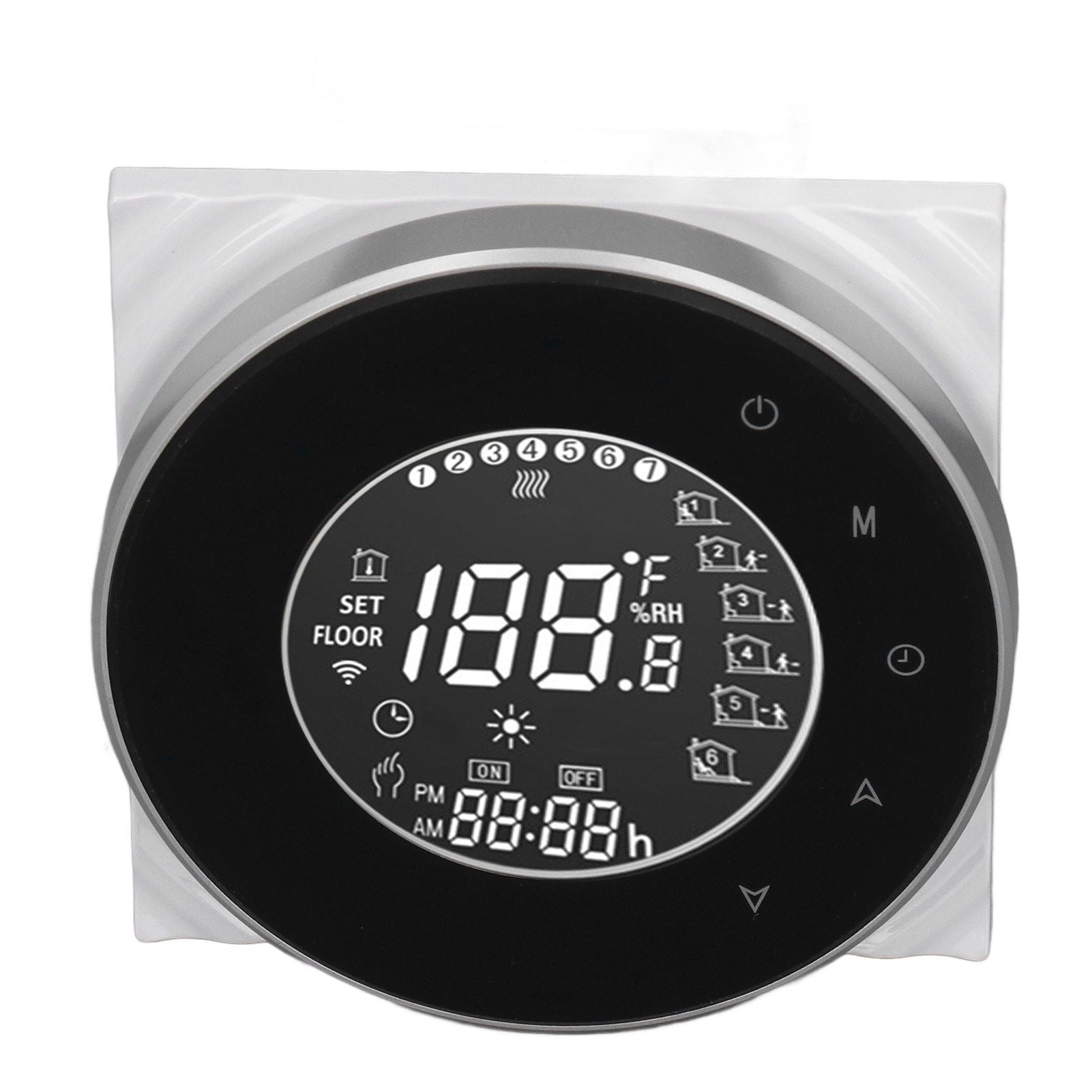 Smart Floor Heat Thermostat Voice Phone Control LCD Touch Screen WiFi Thermostat for Electric Heating Systems 95‑240VAC