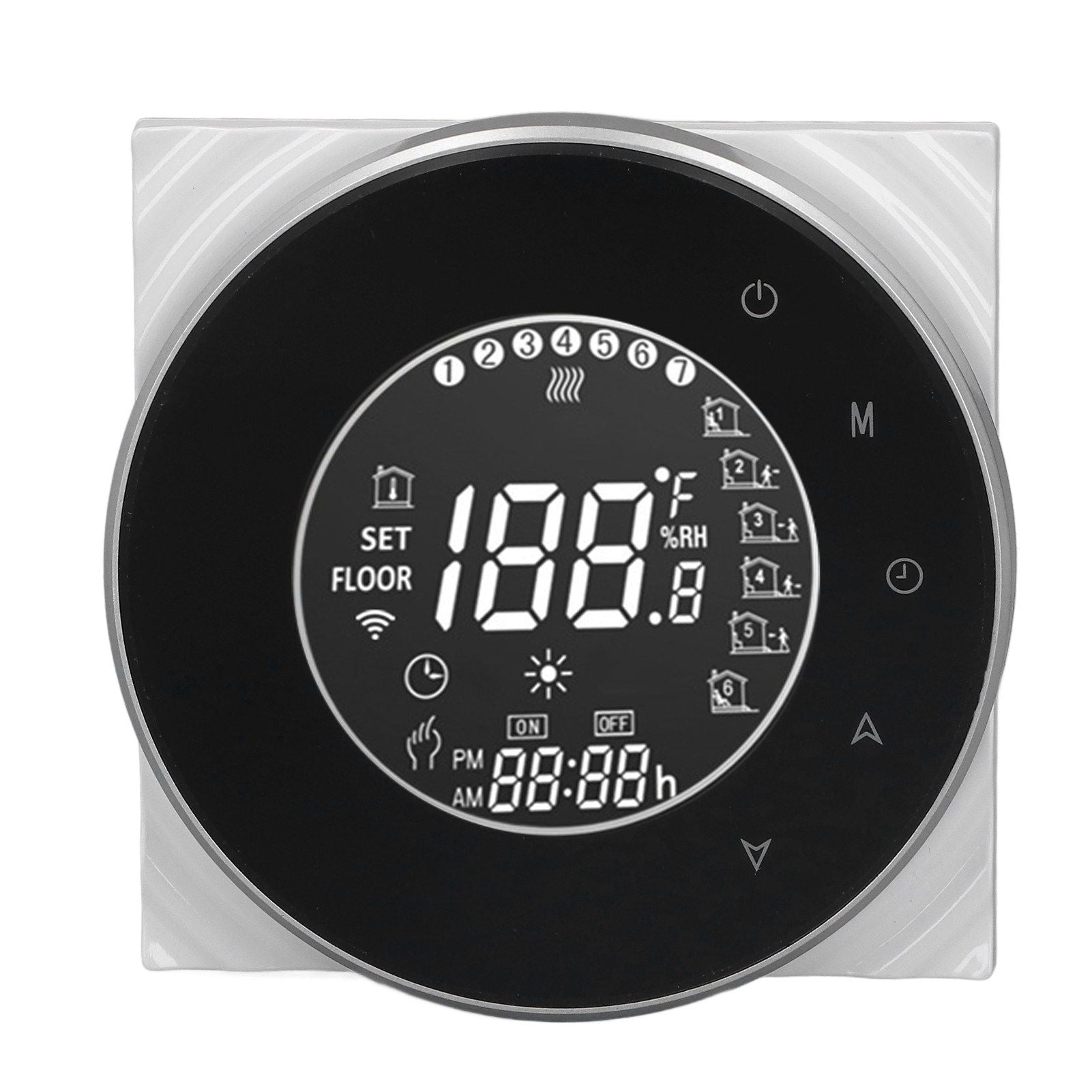 Smart Floor Heat Thermostat Voice Phone Control LCD Touch Screen WiFi Thermostat for Electric Heating Systems 95‑240VAC
