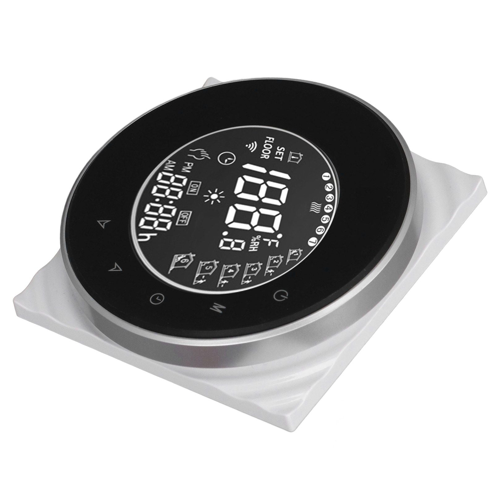 Smart Floor Heat Thermostat Voice Phone Control LCD Touch Screen WiFi Thermostat for Electric Heating Systems 95‑240VAC