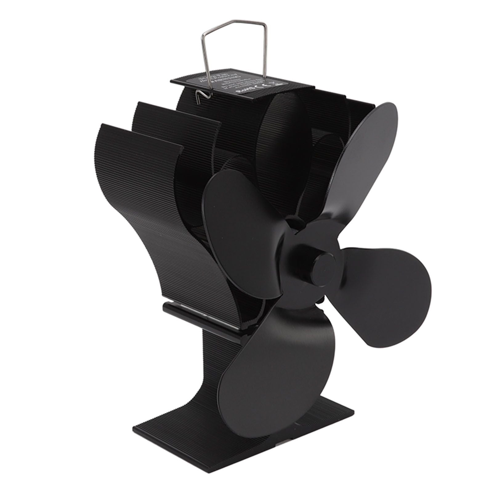 Heat Powered Stove Fan Self Starting Heat Resistant Aluminum Alloy 1400rpm Thermoelectric Fan for Fireplace