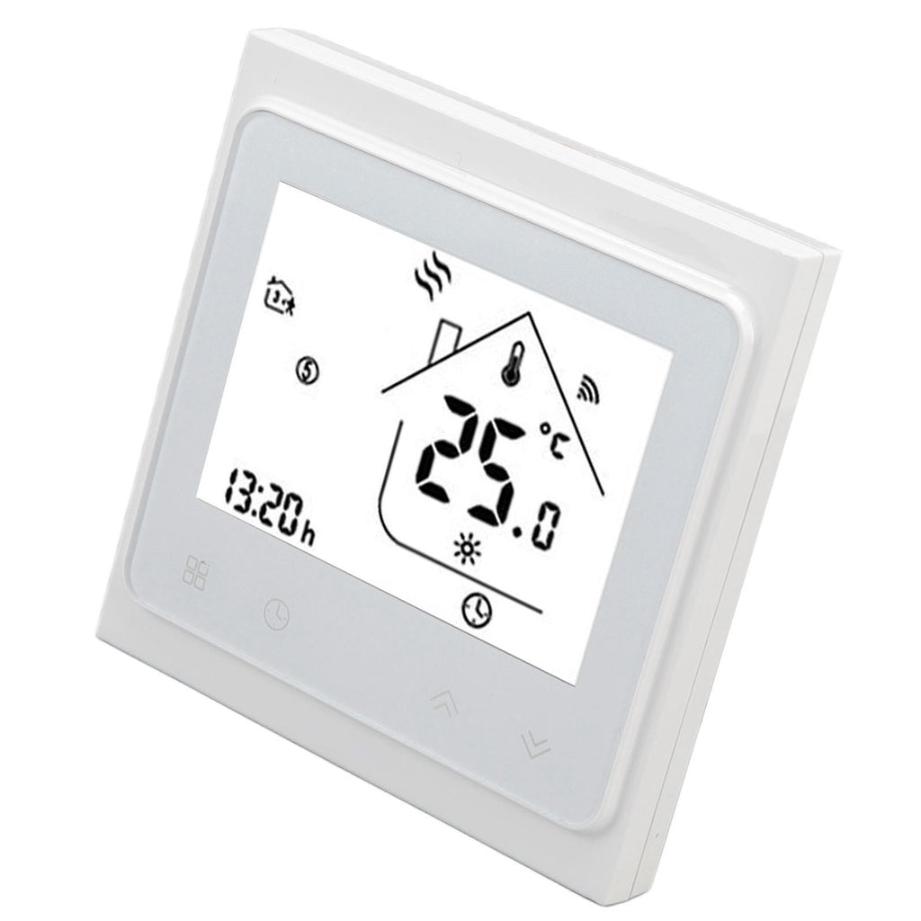 Smart Thermostat for Zigbee Mobile Phone App Voice Control Smart Remote Water Heating Thermostat AC 95‑240V White