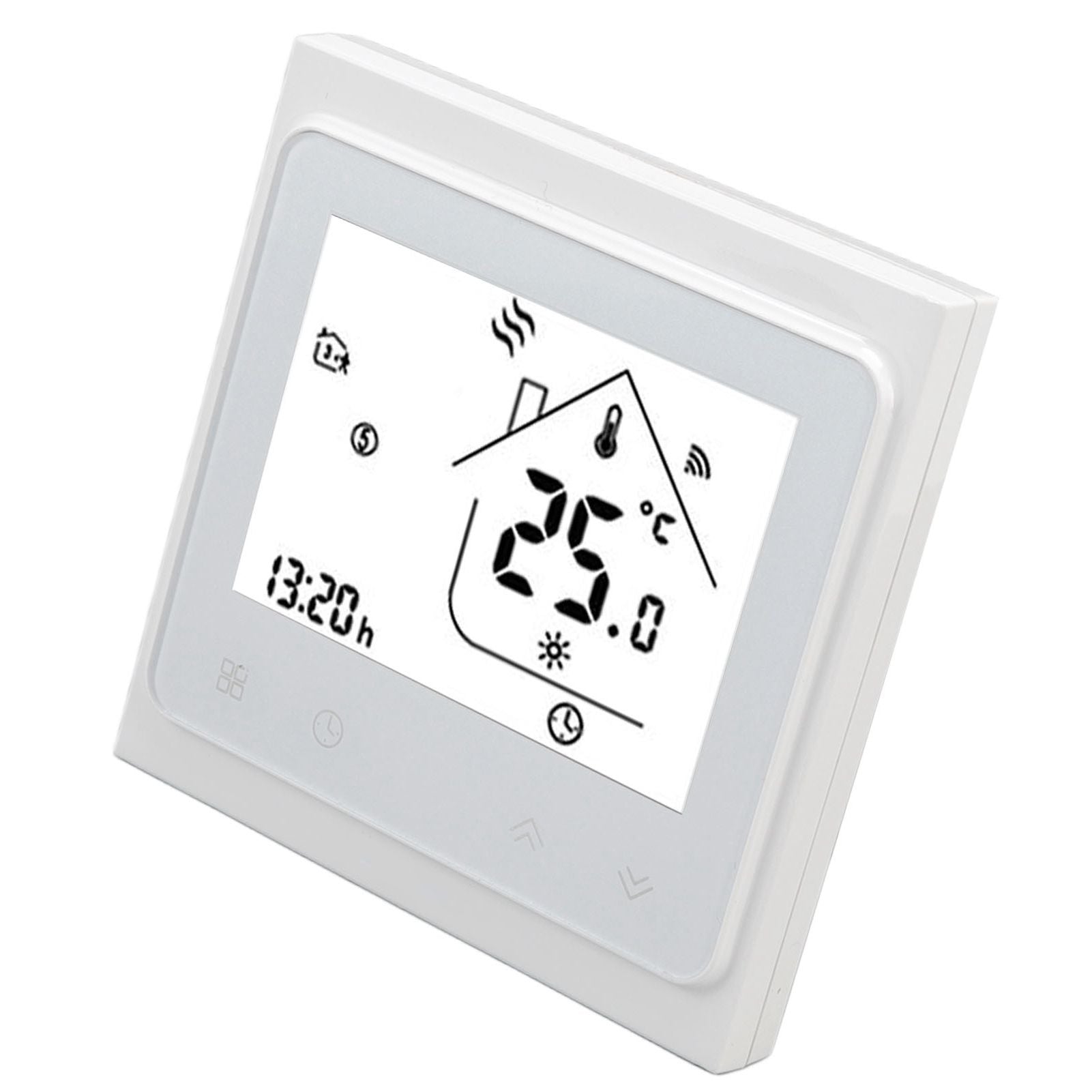 Smart Thermostat for Zigbee Mobile Phone App Voice Control Smart Remote Water Heating Thermostat AC 95‑240V White