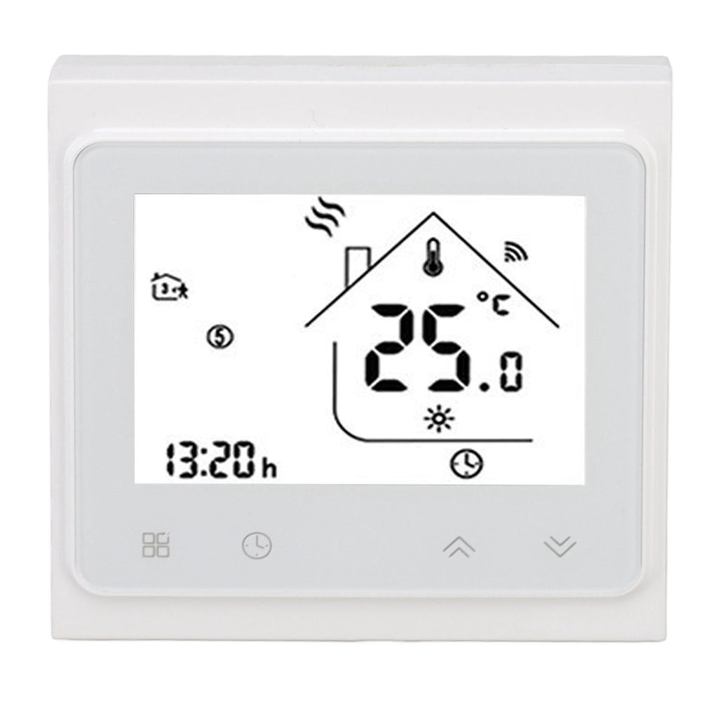 Smart Thermostat for Zigbee Mobile Phone App Voice Control Smart Remote Water Heating Thermostat AC 95‑240V White