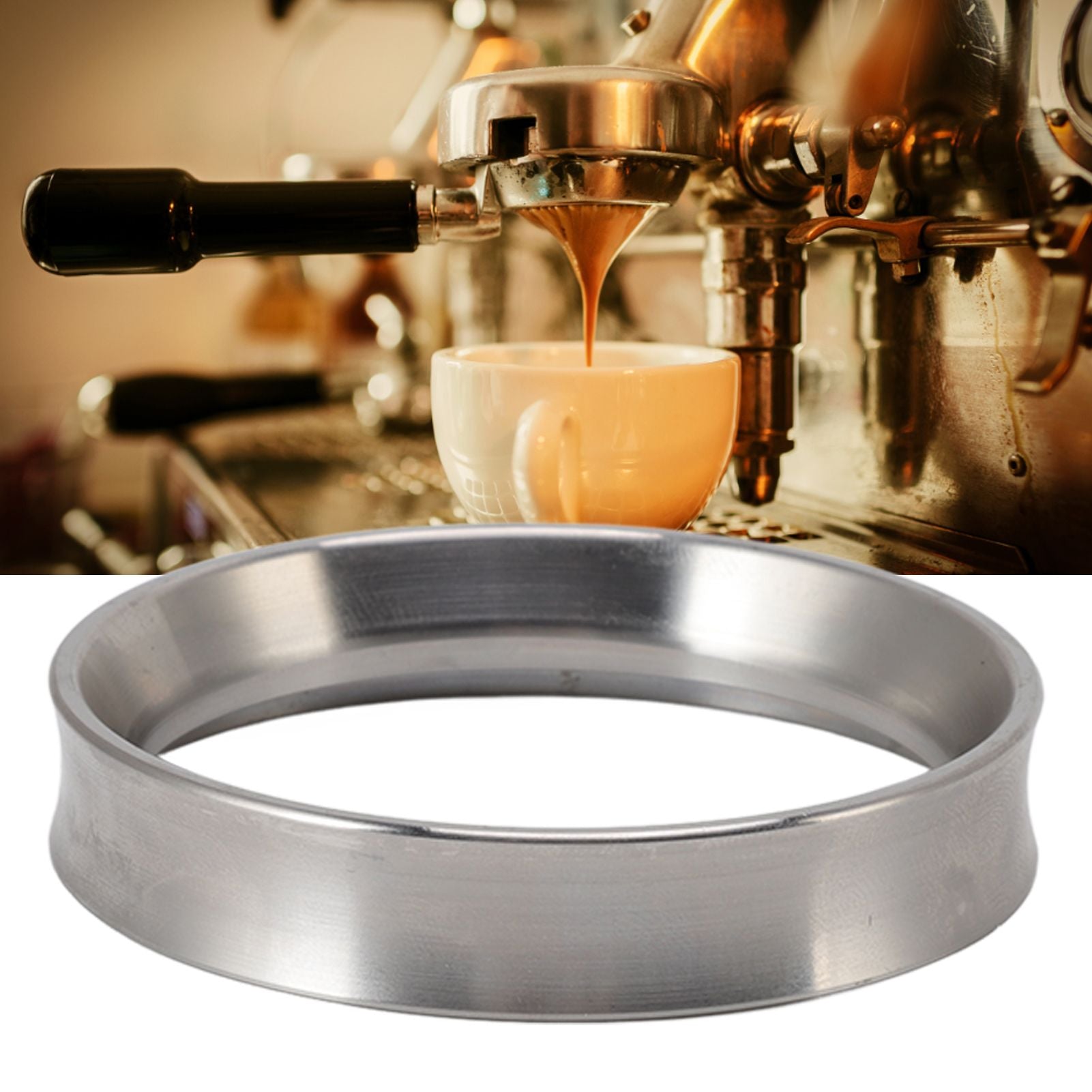Intelligent Dosing Ring Brewing Bowl Portafilter Magnetic Coffee Powder Dosing Ring Making Tool 51mm