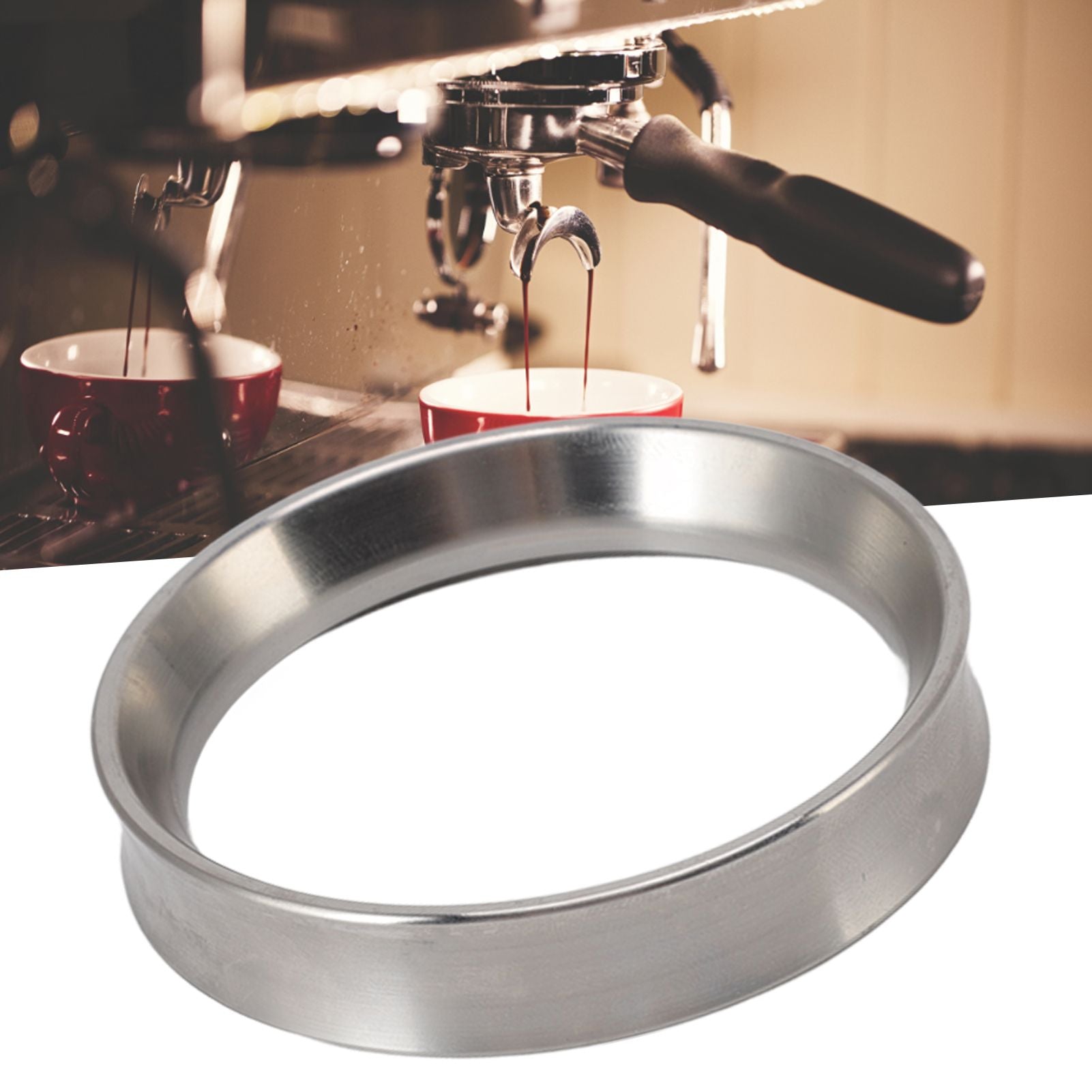 Intelligent Dosing Ring Brewing Bowl Portafilter Magnetic Coffee Powder Dosing Ring Making Tool 57.5mm