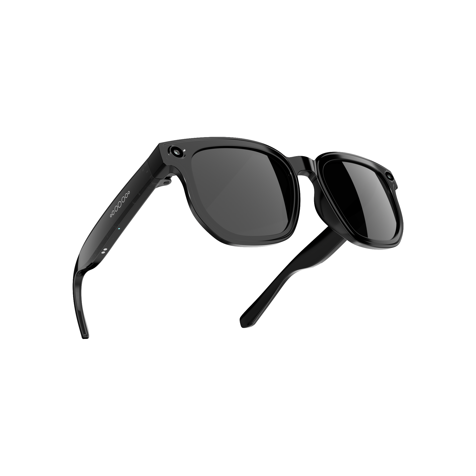 Dth03 AI Smart Sunglasses, UV400 Protection Bluetooth Call Audio Glasses，black