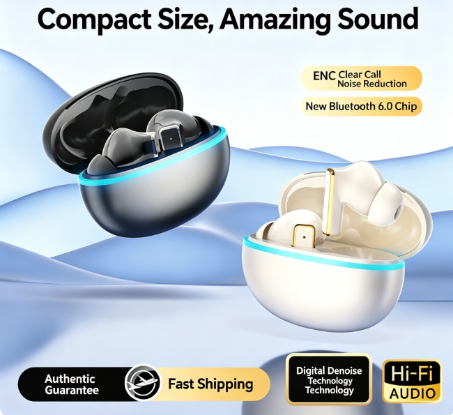 Y9 Wireless Bluetooth 6.0 Heavy Bass Earphones，white