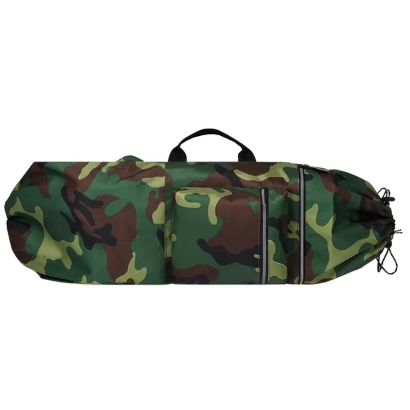 Skateboard Bag Longboards Carrying Case Double Shoulder Backpack Outdoor Travel - Black