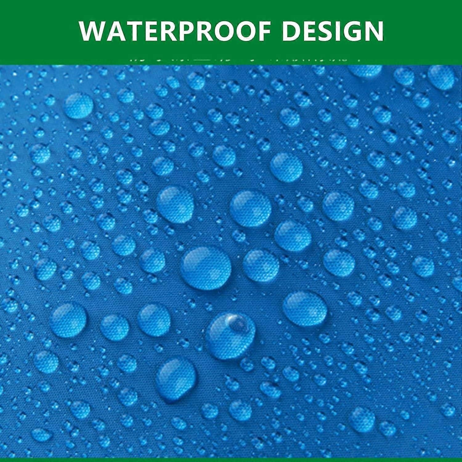 Camping Ground Sheet Waterproof Silver Coated Sunlight Resistant Quick Dry Outdoor Mat - Blue 230*140cm