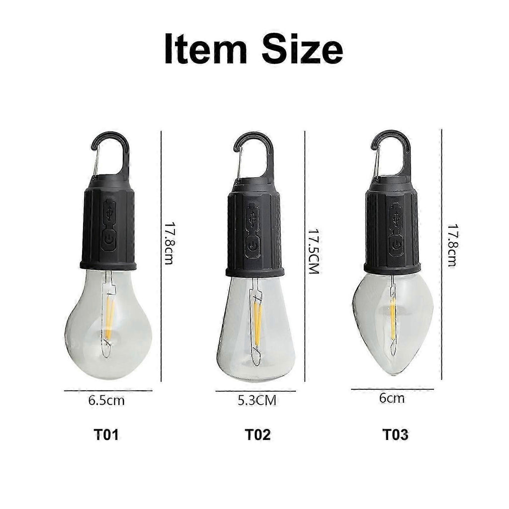 Rechargeable Portable Outdoor Ambient LED Multi-function Camping Light 3 Adjustable Brightness 400mAh