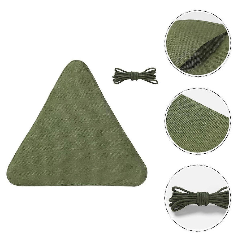 Durable Nylon Camping Stool with Stable Triangle Design, Breathable Seat Cover for Fishing and Hiking