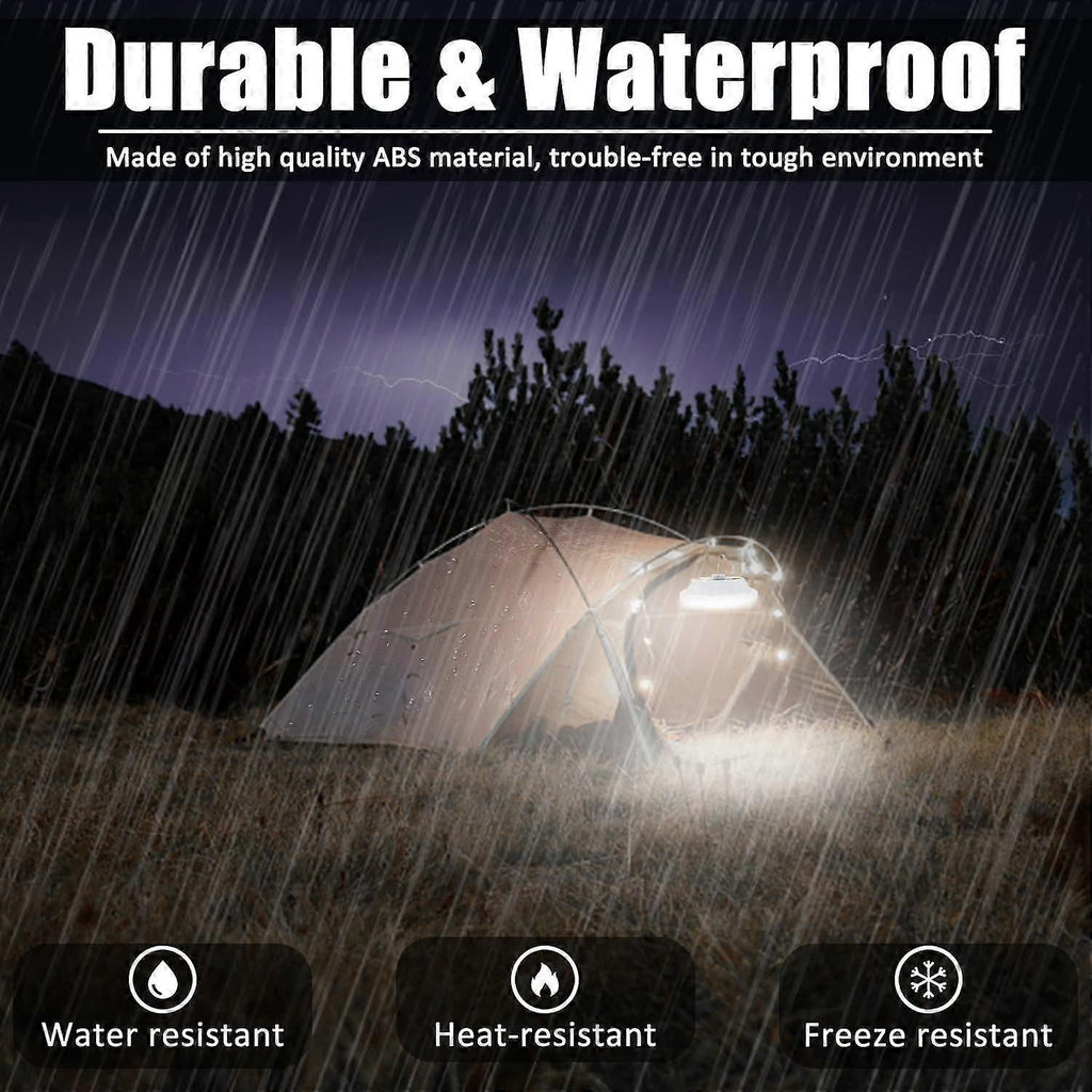 Led Solar Camping Lantern  Portable Waterproof Solar Usb Rechargeable With Remote Control Power Bank Flashlight Survival Kits For Indoor Outdoor Home