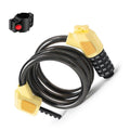 Bike Lock Cable 5Digits Resettable Combination Cable Lock, Bicycles Code Lock - Yellow