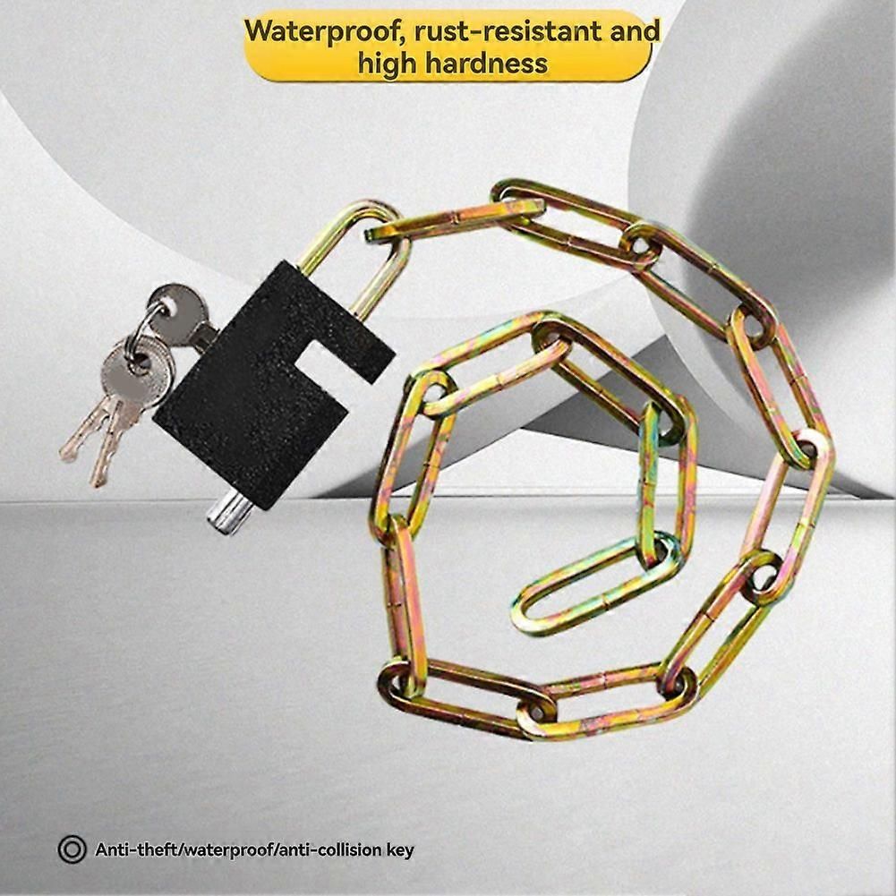 Bicycle Lock Mountain Bike Lock Alloy Chain Lock Anti-Theft Safety Chain Locks Portable Alloy Lock 4x70cm