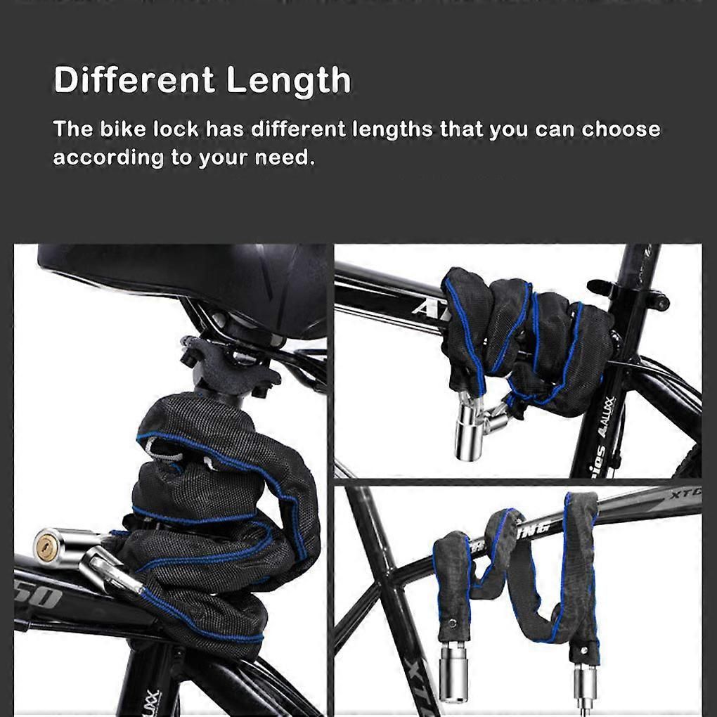 Bike Lock Portable Universal Replacing Anti-rust Waterproof Bicycles Scooter Safety Locks Locking Tool Accessories - 85cm