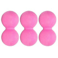 Peanut Massage Ball 3pcs Silicone Massage Ball Peanut Shape Muscle Relaxation Massage Ball