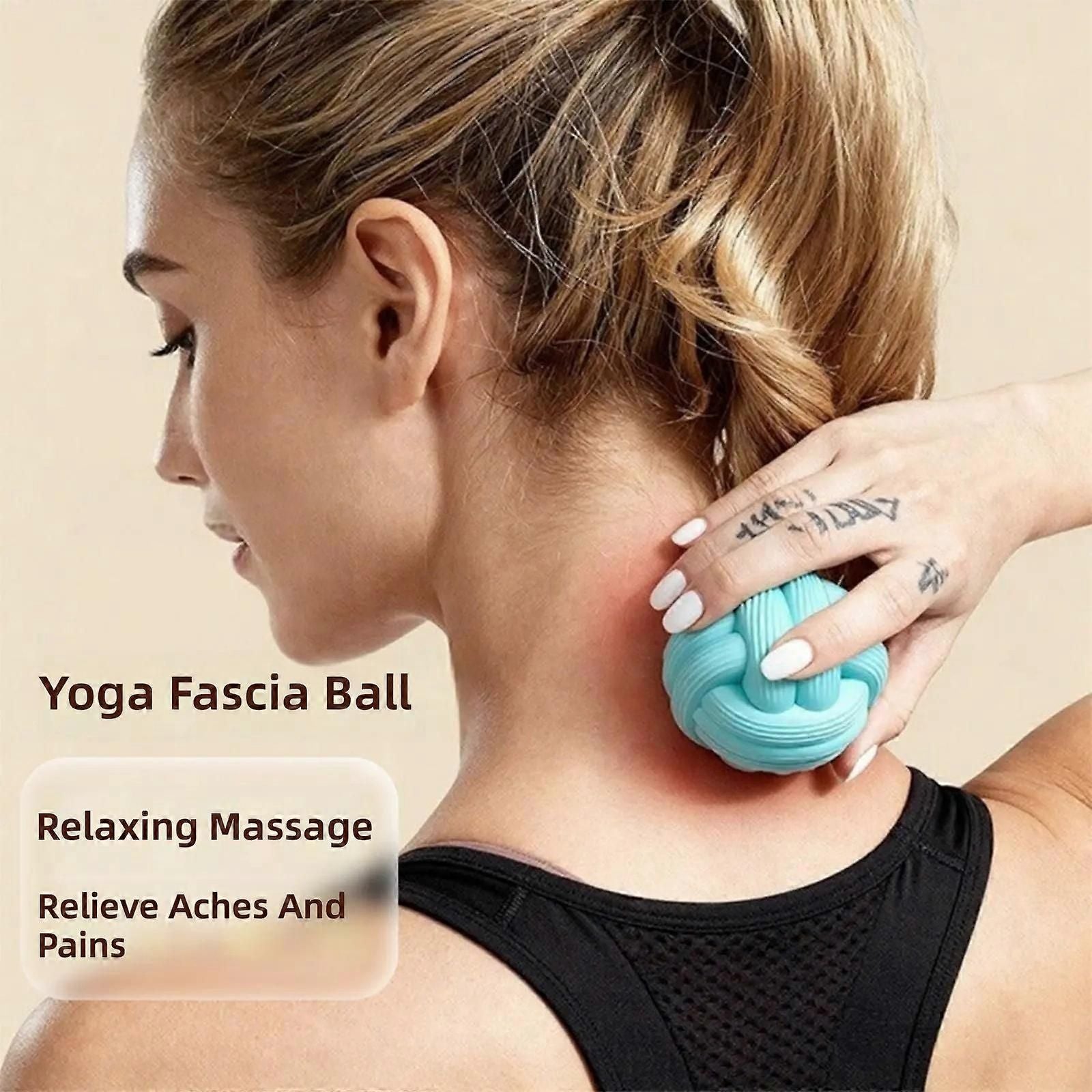 Massage Balls for Deep Tissue Muscle Recovery, Trigger Point Therapy Ball for Back, Neck, Shoulder, Foot and Body Relaxation - Green