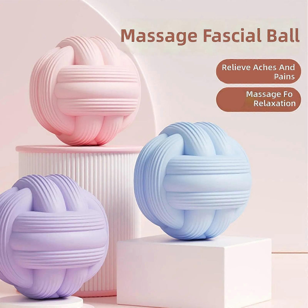 Massage Balls for Deep Tissue Muscle Recovery, Trigger Point Therapy Ball for Back, Neck, Shoulder, Foot and Body Relaxation - Pink