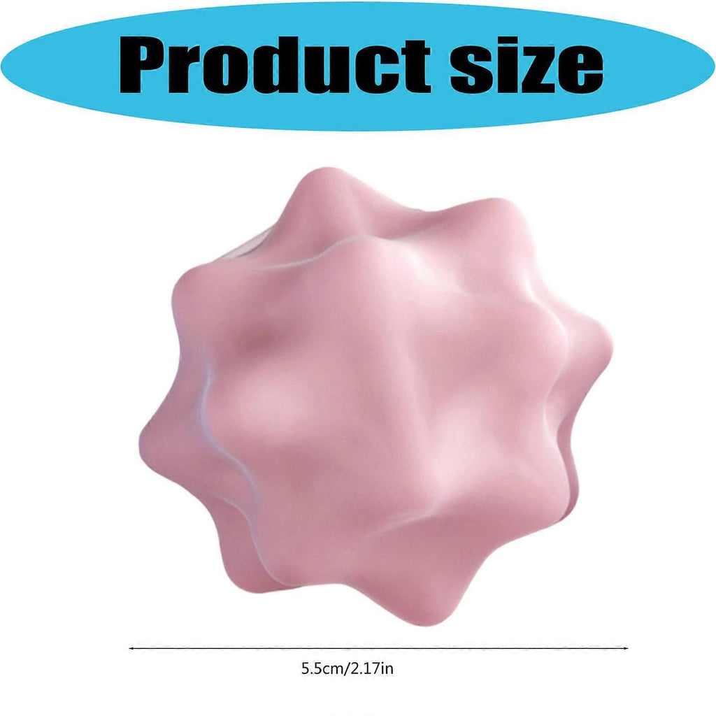 Fitness Massage Ball for Myofascial Release, Deep Tissue Trigger Point Therapy for Muscle Recovery, Back, Neck, Shoulder and Foot Massage - Pink