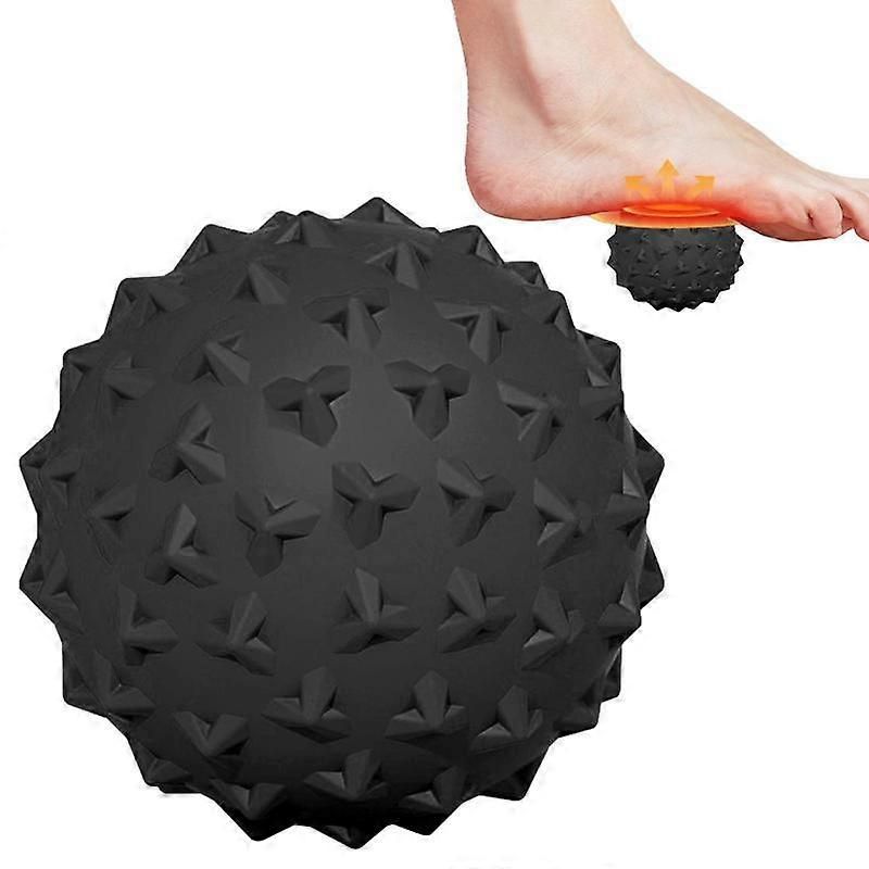 TPE Massage Ball for Deep Tissue Muscle Massage, Trigger Point Therapy, Yoga, Fitness and Muscle Recovery - Black
