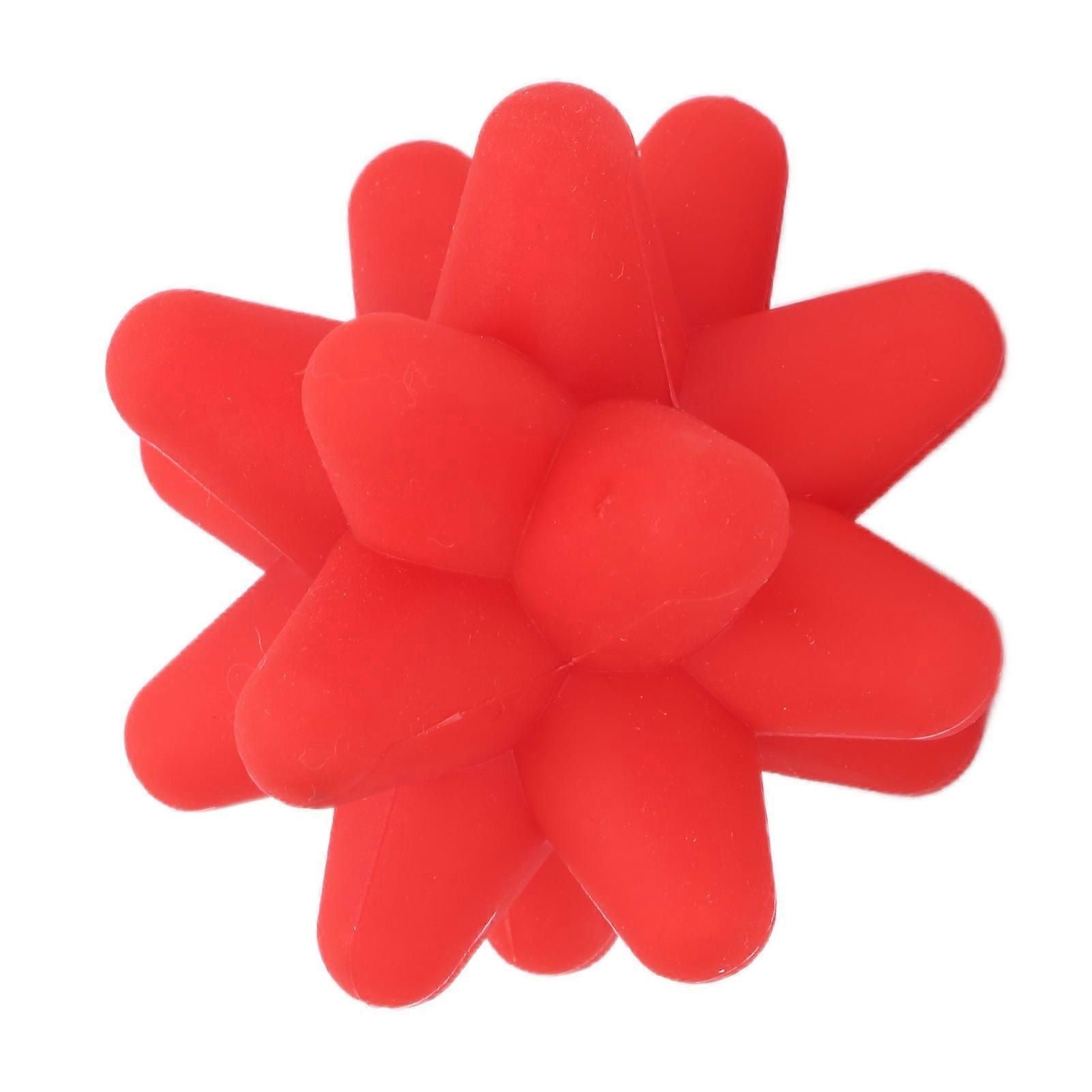 2Pcs Yoga Fitness Muscle Relaxation Hedgehog Massage Ball Portable Acupoint Fascia Massage Ball - Red
